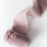 Wstążka szyfonowa-dusty pink