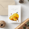 Świąteczna kartka pachnąca- pomarańcze